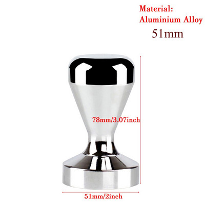 IYouNice nabijač za kavu 51 mm espresso nabijač 51/53/54/58 mm podloga za kavu od aluminijske legure Cvjetna šalica za kavu na izvlačenje od nehrđajućeg čelika