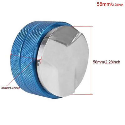 IYouNice nabijač za kavu 51 mm espresso nabijač 51/53/54/58 mm podloga za kavu od aluminijske legure Cvjetna šalica za kavu na izvlačenje od nehrđajućeg čelika