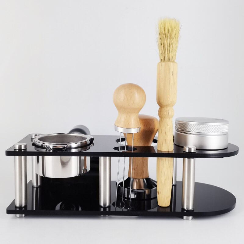 Държач за набиване на филтър за кафе Еспресо дистрибутор Подложка Основна стойка Инструменти за бариста Аксесоари Многофункционална 51 мм стойка за набиване