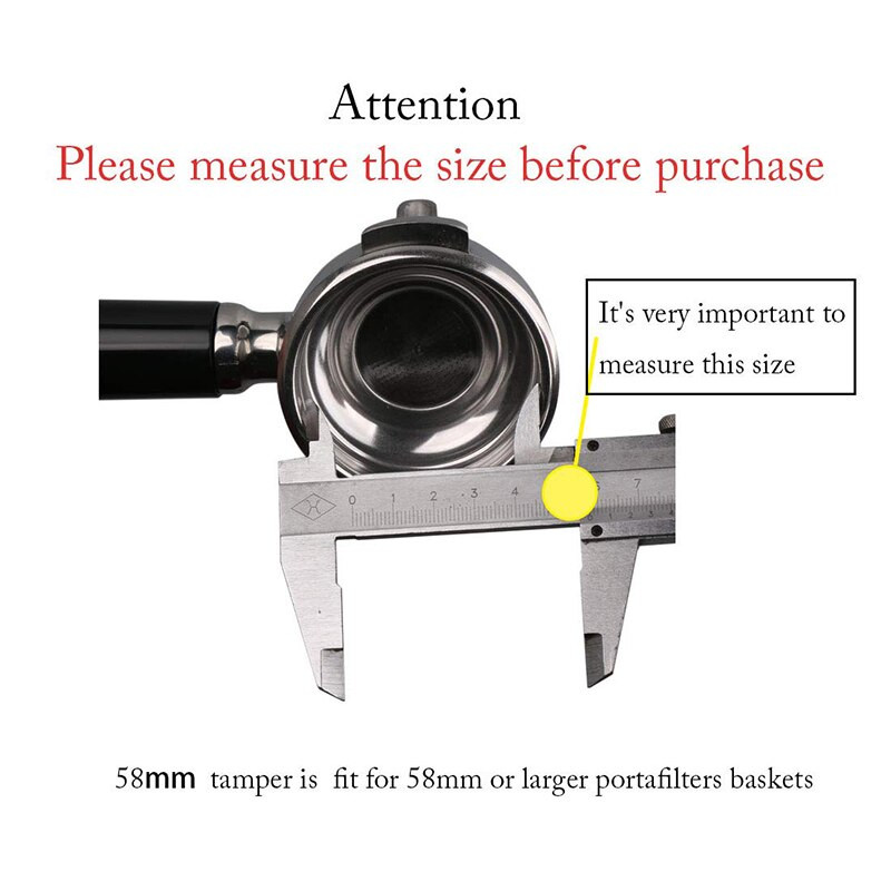 58 mm kavos skirstytuvas, Santo espreso paskirstymo įrankis / lygintuvas, 3 kampu reguliuojamas profesionalus espreso kavos skirstytuvas
