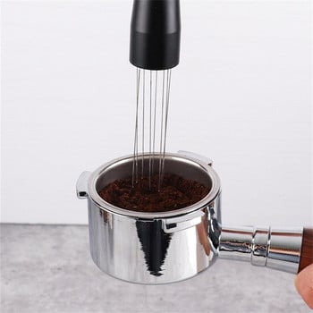 Инструменти за кафе Кафе на прах от неръждаема стомана 304 Разпределител за бъркалка Бъркалка за еспресо Инструмент за разбъркване Тип игли Аксесоари за кафе