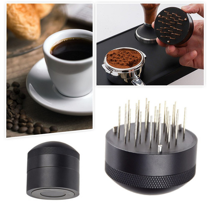 51/53/58MM kavos adata Tamper Adatos tipas Kavos skirstytuvo lygiavimo įrankis Reguliuojamo gylio Barista įrankiai Kavos priedai