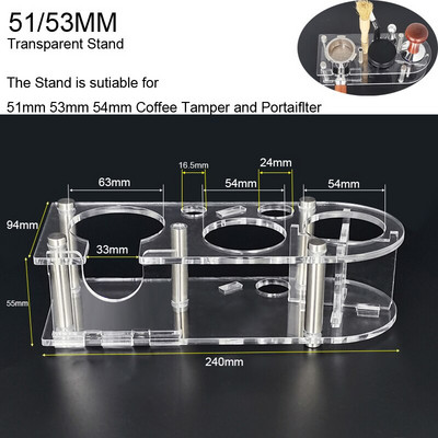 51 mm 53 mm 58 mm 304 rozsdamentes acél 3 ferde lejtős és lapos talpú, kétfejű kávépor tamper espresso porszűrő szűrő