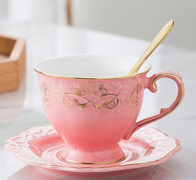 Set ceașcă de cafea și farfurii cu lingură ceai suc cană băuturi rechizite pentru copii mic dejun cană lapte cuplu personalitate