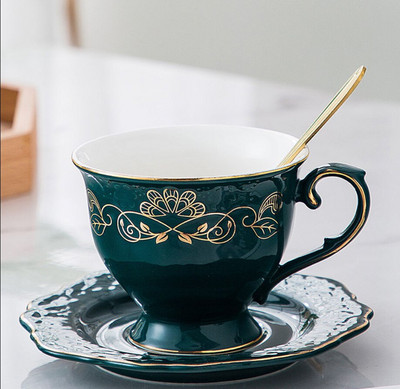 Set ceașcă de cafea și farfurii cu lingură ceai suc cană băuturi rechizite pentru copii mic dejun cană lapte cuplu personalitate