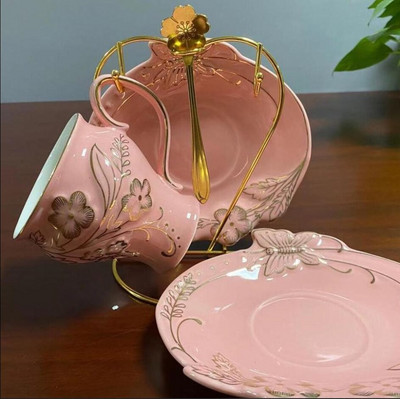 Set ceașcă de cafea și farfurii cu lingură ceai suc cană băuturi rechizite pentru copii mic dejun cană lapte cuplu personalitate