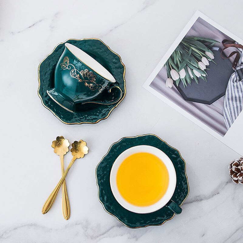 Set ceașcă de cafea și farfurii cu lingură ceai suc cană băuturi rechizite pentru copii mic dejun cană lapte cuplu personalitate