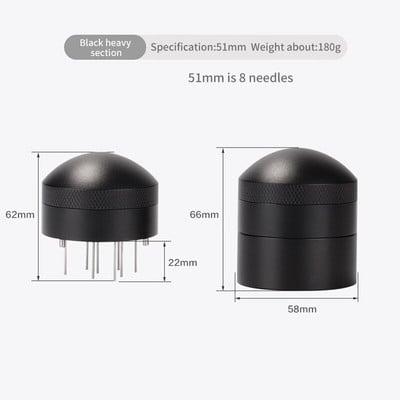 51MM/53MM/58MM Profesionalios kavos adatos tamperio rankinis baristalinis miltelių skirstytuvas espreso maišyklės sklaidytuvo baras kavinės reikmenys