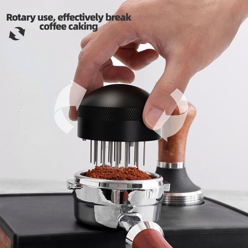 51MM/53MM/58MM Profesionalios kavos adatos tamperio rankinis baristalinis miltelių skirstytuvas espreso maišyklės sklaidytuvo baras kavinės reikmenys
