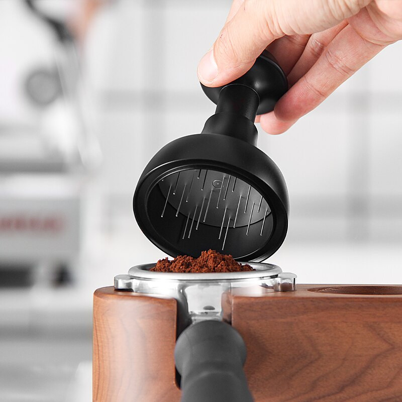 Adatų skirstytuvas 58 mm kavos išlyginimo įrankis Maisto kokybės nerūdijančio plieno adatos Barista miltelių paskirstymo įrankis kavos priedas