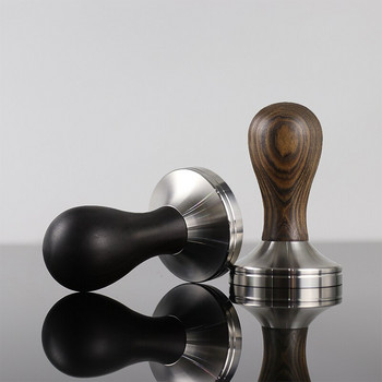 58mm/58,35mm/58,5mm Ξύλινη λαβή Coffee Tamper Εσπρέσο σε σκόνη σφυρί από ανοξείδωτο ατσάλι Εργαλεία καφέ Barista For 58mm Portafilter