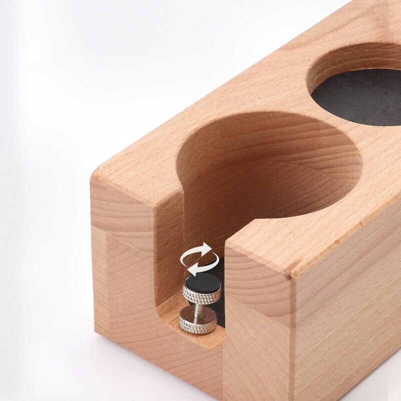 51 mm / 54 mm / 58 mm kavos aparato laikiklis filtro stovas medinis užpildymo pagrindas espreso kavos skirstytuvo kilimėlis, kavos virimo aparato įrankių priedai