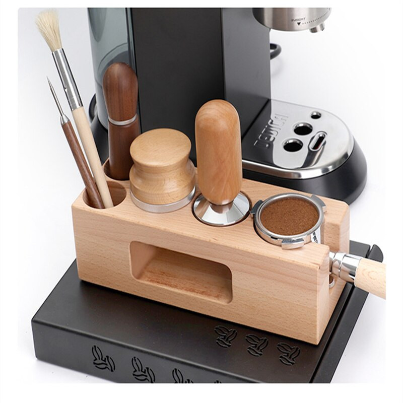51 mm / 54 mm / 58 mm kavos aparato laikiklis filtro stovas medinis užpildymo pagrindas espreso kavos skirstytuvo kilimėlis, kavos virimo aparato įrankių priedai
