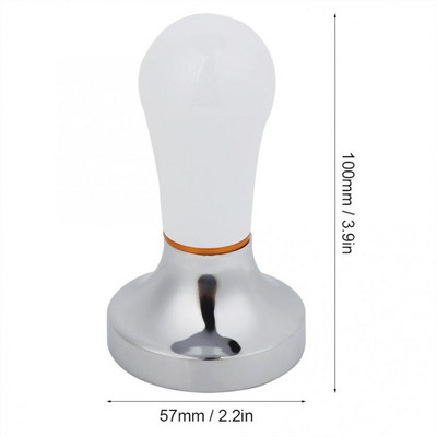 57 мм практична ръчна алуминиева машина за набиване на кафе с дръжка за кафемашина Подложка за кафе на прах Машина за набиване на чук