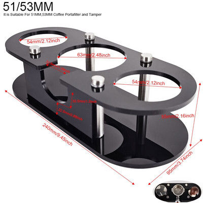 51MM 53MM 58MM Набивка за кафе, регулируема 3 ъгъла 304 неръждаема стомана на прах Чук набивки Аксесоари за кафе Инструменти за съдове за кафе