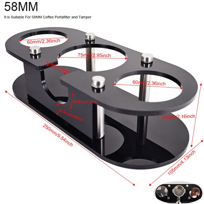 51MM 53MM 58MM Набивка за кафе, регулируема 3 ъгъла 304 неръждаема стомана на прах Чук набивки Аксесоари за кафе Инструменти за съдове за кафе