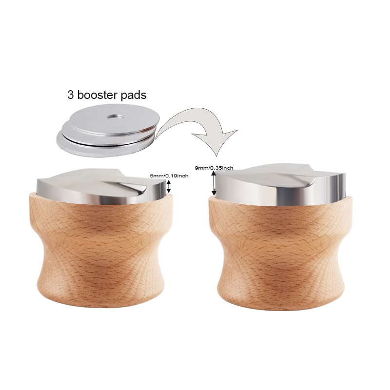 51MM 53MM 58MM Набивка за кафе, регулируема 3 ъгъла 304 неръждаема стомана на прах Чук набивки Аксесоари за кафе Инструменти за съдове за кафе