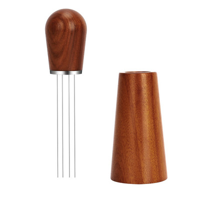 Игли от неръждаема стомана Трамбовка за кафе Бъркалка за кафе Разпределител Нивелир Инструмент Тип игли Разпределител за кафе на прах с дръжка