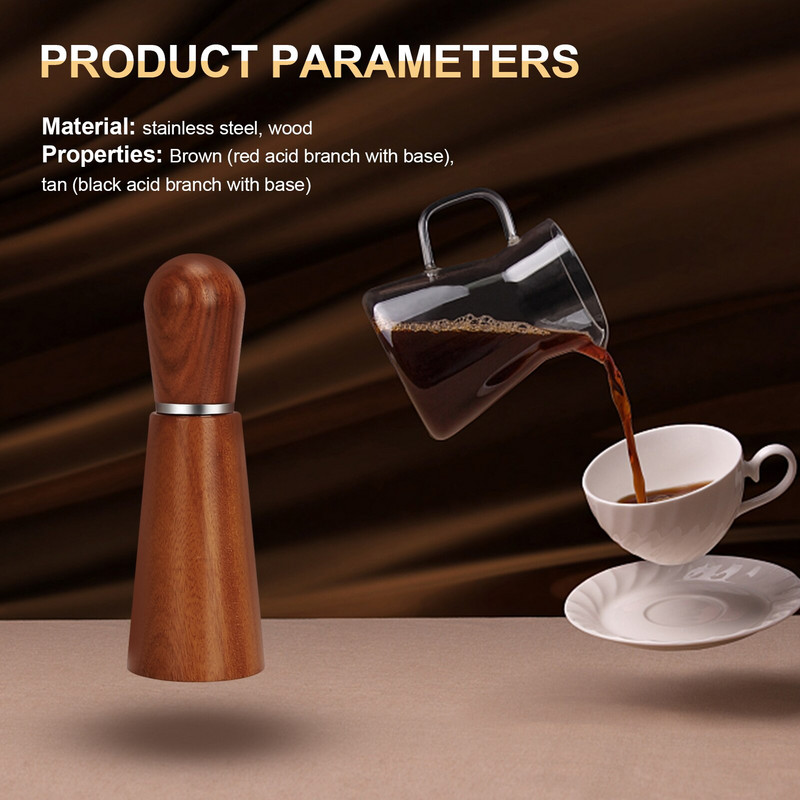 Игли от неръждаема стомана Трамбовка за кафе Бъркалка за кафе Разпределител Нивелир Инструмент Тип игли Разпределител за кафе на прах с дръжка