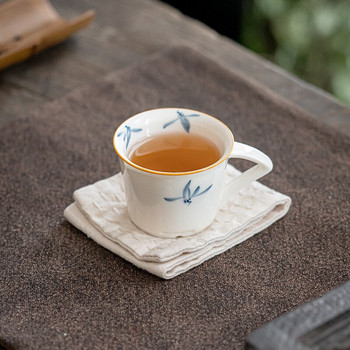 CHANSHOVA Κούπα κινέζικου στυλ Χειροποίητη ζωγραφισμένη στο χέρι Κεραμικό σετ για φλιτζάνια τσαγιού πιατάκι για φλιτζάνι καφέ Σκεύη Ποτού Κίνα πορσελάνη C016