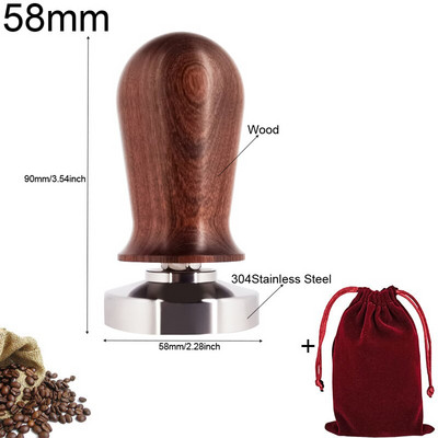Tamper cafea 51mm 58mm din oțel inoxidabil elasticitate reglabil presiune tampers ciocan cafea portafiltru accesorii cafea