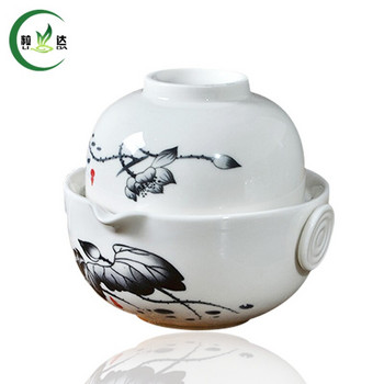 1 τσαγιού +1 φλιτζάνι υψηλής ποιότητας Gai wan κεραμική τσαγιέρα Βραστήρας Σετ τσαγιού Oolong Teapot