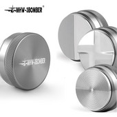 51/58,35 mm kavos skirstytuvas espreso tamper Reguliuojamas espreso skirstytuvo lygintuvas 304 nerūdijančio plieno išgaubtas pagrindas