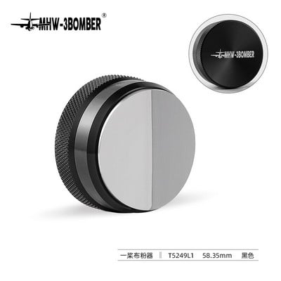 51/58,35 mm kavos skirstytuvas espreso tamper Reguliuojamas espreso skirstytuvo lygintuvas 304 nerūdijančio plieno išgaubtas pagrindas