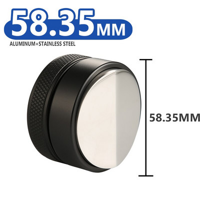 51/58,35 mm kavos skirstytuvas espreso tamper Reguliuojamas espreso skirstytuvo lygintuvas 304 nerūdijančio plieno išgaubtas pagrindas