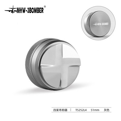 51/58,35 mm kavos skirstytuvas espreso tamper Reguliuojamas espreso skirstytuvo lygintuvas 304 nerūdijančio plieno išgaubtas pagrindas