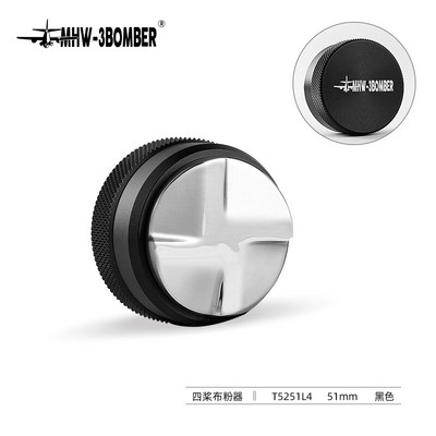 51/58,35 mm kavos skirstytuvas espreso tamper Reguliuojamas espreso skirstytuvo lygintuvas 304 nerūdijančio plieno išgaubtas pagrindas