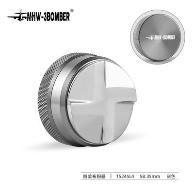 51/58,35 mm kavos skirstytuvas espreso tamper Reguliuojamas espreso skirstytuvo lygintuvas 304 nerūdijančio plieno išgaubtas pagrindas