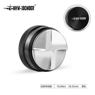 51/58,35 mm kavos skirstytuvas espreso tamper Reguliuojamas espreso skirstytuvo lygintuvas 304 nerūdijančio plieno išgaubtas pagrindas