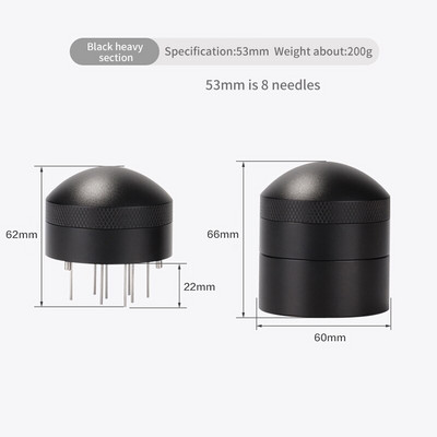 Espresso Kávékeverő Kávéelosztó Kávészabotázs rozsdamentes acél tű 58MM 51MM 53MM Bar Cafe otthoni konyhai eszköz