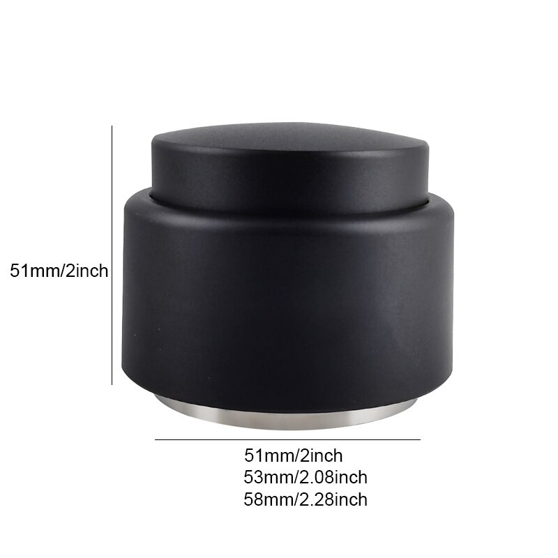 Rozsdamentes acél állítható kávészabotázs félautomata porkalapács eszpresszó tartozék 51mm/53mm/58mm portaszűrőhöz