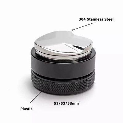 51 53 58 mm Kávéelosztó Szabotázs Kétfejű Kávészintező Állítható mélységű Espresso Kézi adagoló Brista Tartozékok