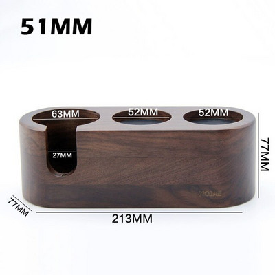 51 53 58 mm Kávéelosztó Szabotázs Kétfejű Kávészintező Állítható mélységű Espresso Kézi adagoló Brista Tartozékok
