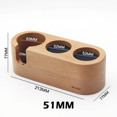 51 53 58 mm Kávéelosztó Szabotázs Kétfejű Kávészintező Állítható mélységű Espresso Kézi adagoló Brista Tartozékok