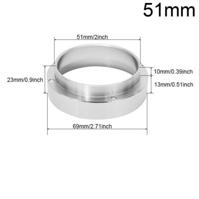 51 53 58 mm Kávéelosztó Szabotázs Kétfejű Kávészintező Állítható mélységű Espresso Kézi adagoló Brista Tartozékok