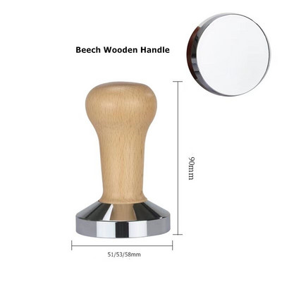 51 53 58 mm Kávéelosztó Szabotázs Kétfejű Kávészintező Állítható mélységű Espresso Kézi adagoló Brista Tartozékok