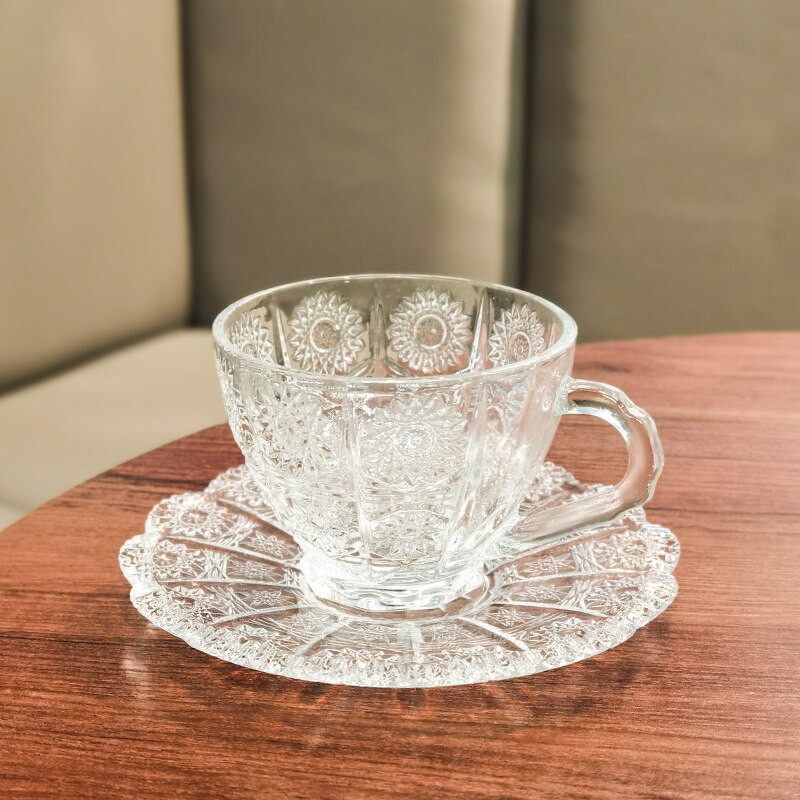 Espresso csésze eredeti reggeli pohár gyönyörű üveg kávéscsésze újrafelhasználható délutáni tea Kahve Fincan Takimlari teáscsésze készlet