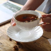 210 ml-es China Ceramics kávéscsésze és csészealj és kanál, Vicces divattervezés, Zakka Tazas Cafe eszpresszó csésze, európai kávés bögre
