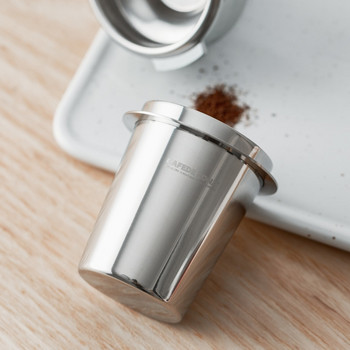 CAFEDEKONA неръждаема стомана Дозираща чаша кафе чаша за смъркане на прах Устройство за подаване на 57 мм машина за еспресо портафилтър помощник за мелница