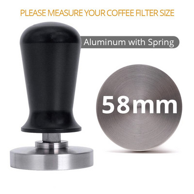 Barista eszpresszó kávé szabotázs lapos talp, szilikon kávé tamper mat (51/53/58mm)