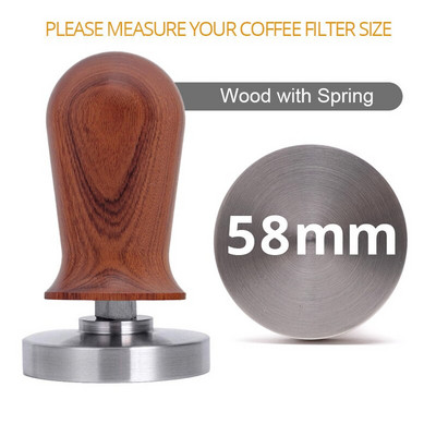 Barista eszpresszó kávé szabotázs lapos talp, szilikon kávé tamper mat (51/53/58mm)