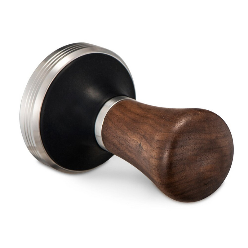 Kavos tamperis graikinio riešuto medžio rankena reguliuojama nerūdijančio plieno espreso milteliai 51mm 53mm 58mm Cafe Hammer kavos įrankiai baristai