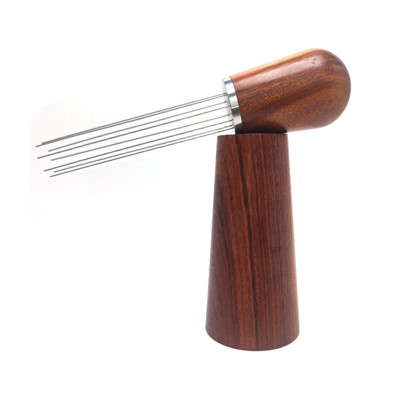 WDT įrankis espreso kavos maišyklės profesionalus barista adatų paskirstymas WDT įrankis kavos miltelių paskirstymas 8 adata