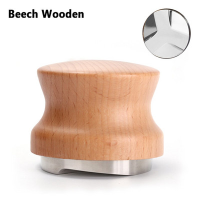 51/53/58MM Distributer kave Espresso Tamper Podesivi Espresso Distributer Nivelir Alati za bariste od nehrđajućeg čelika Rosewood 304