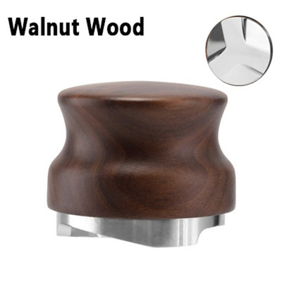 51/53/58MM Distributer kave Espresso Tamper Podesivi Espresso Distributer Nivelir Alati za bariste od nehrđajućeg čelika Rosewood 304