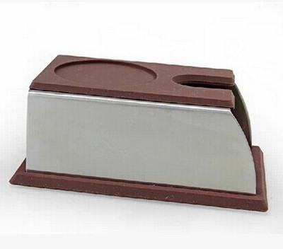 Stalak za kavu, čvrsti stalak za nabijanje od nehrđajućeg čelika za aparat za kavu i baza za pohranu nabijača kave sa silikonskom podlogom